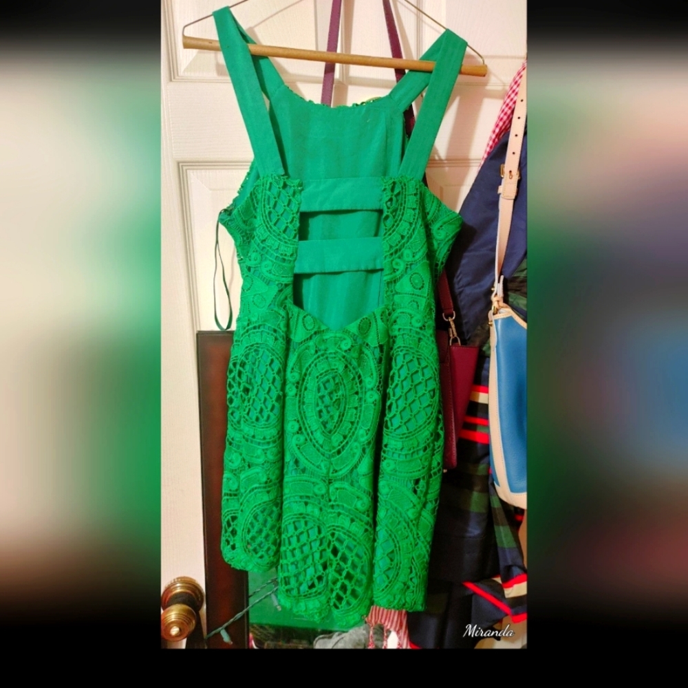 Kelly Green Romper